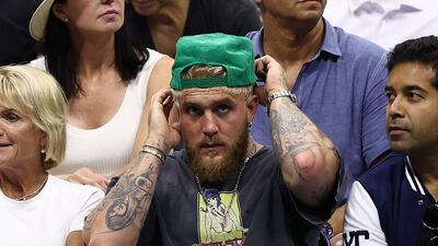 American social media personality and boxer Jake Paul at the US Open. AFP