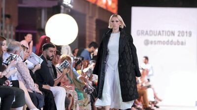 Designs by student designer Riza Abdullah, the dual bridal street wear. Esmod Fashion Show.