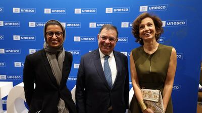 Noura Al Kaabi, Minister of Culture and Youth, leads the UAE delegation at the Unesco General Conference.