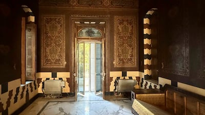 The finest carpenters in Damascus worked on the interior of the Muhajireen palace