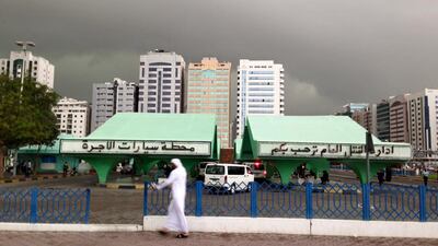 Rain storms blow through Abu Dhabi. Jonathan Raymond / The National