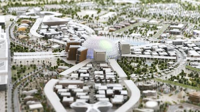 How construction of Expo 2020 Dubai is set to look on completion. Reem Mohammed / The National