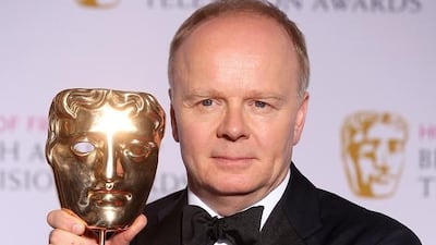 Jason Watkins with his Leading Actor Bafta award, for his role in The Lost Honour of Christopher Jefferies. WireImage / Getty Images