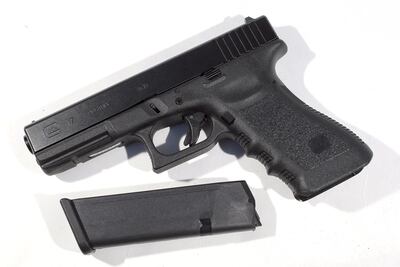 The pistol was belived to have been an Austrian-made Glock 17. AFP