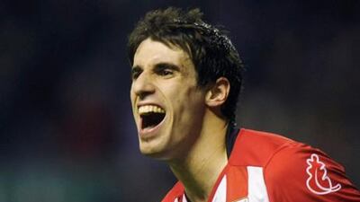 Javi Martinez in action for Athletic Bilbao - he has now become the Bundesliga's most expensive player after joining Bayern Munich