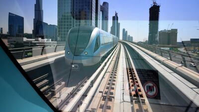 Dubai's metro system has been expanded to integrate the network with the Expo 2020 site. Photo: AFP