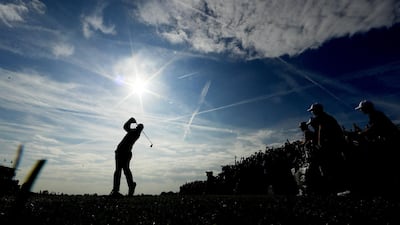 Rory McIlroy of Europe plays a shot. Getty Images