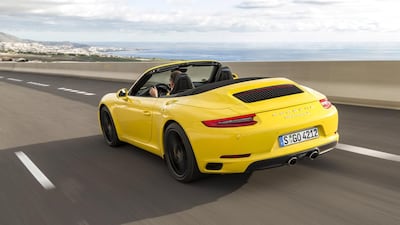 The new 911 Carrera S Cabriolet is put through its paces in Tenerife. The facelifted 991 generation model isn’t radically updated visually, but forgoes forced induction in favour of two turbochargers. Courtesy Porsche