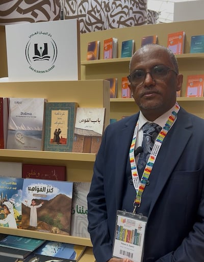 Saeed Saeed, founder and executive director of Dar Albayan Alarabi, at the Warsaw International Book Fair. Photo: Saeed Saeed
