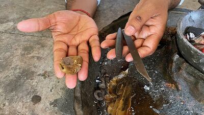 The tools used for the Chola lost wax process. Veidehi Gite