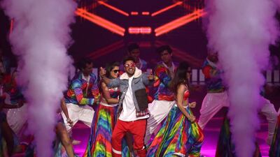 Indian singer Jassie Gill performs during the IIFA Rocks event as part of the 20th International Indian Film Academy (IIFA) in Mumbai, India, 16 September 2019. Photo: EPA