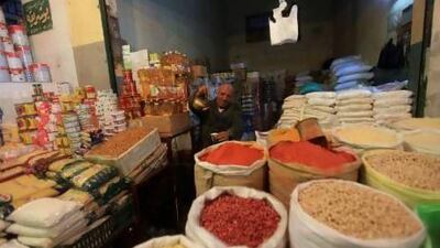 A man sells beans and spices in the old market in Benghazi January 29, 2013. Picture taken January 29, 2013. REUTERS/Esam Al-Fetori (LIBYA - Tags: SOCIETY FOOD) - RTR3D7IA