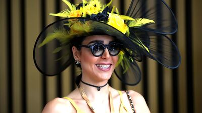 It's all smiles at the races. Getty Images