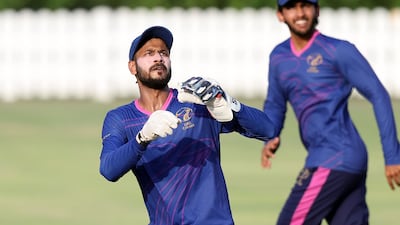 Adeeb Usmani made half-centuries in two of his first four one-day internationals for the UAE. Chris Whiteoak / The National
