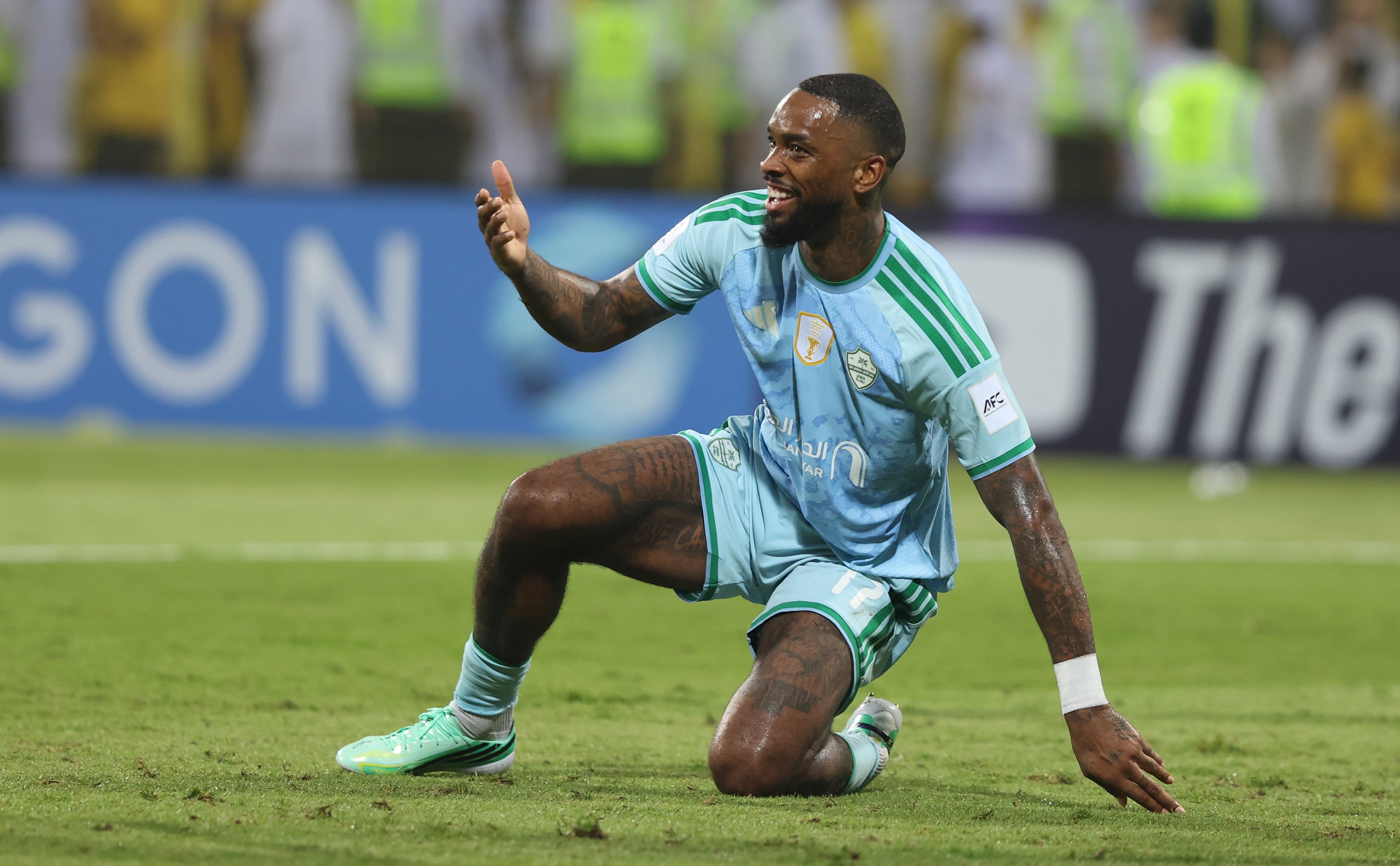 Al Ahli striker Ivan Toney. Chris Whiteoak / The National