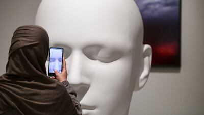 The Standard Head by Trevor Paglen at the Abu Dhabi Art festival at Manarat Al Saadiyat. All photos: Khushnum Bhandari / The National