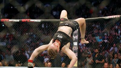 Valentina Shevchenko after her win against Katlyn Chookagian at UFC 247. USA Today