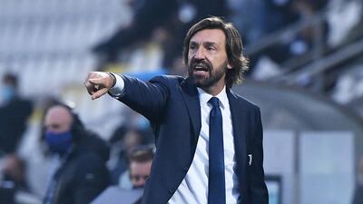 Juventus' manager Andrea Pirlo. Reuters