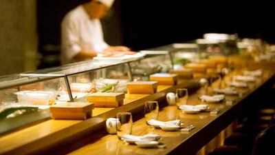 A view from inside Nobu restaurant at Dubai's Atlantis Hotel. As in many countries, the UAE hosts some notable Japanese restaurants serving cuisine that is now rivalling French culinary creations.