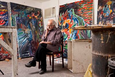 Emirati artist Hassan Sharif will be included in the next Diriyah biennial. Photo: Antonie Robertson / The National
