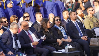 Graduates, their families and officials attend the ceremony. Photo: Iraqi President's Office