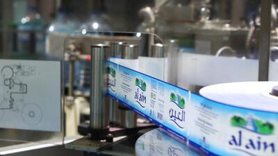Al Ain Water’s new facilities will increase capacity by 60 per cent to 52 million cases of bottled water a year from 32 million cases today. Delores Johnson / The National