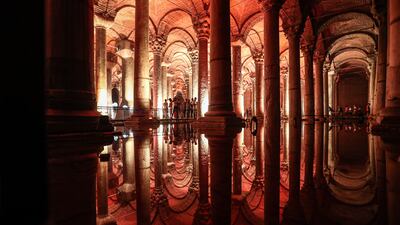 The Basilica, also called the Underground Cistern, is the largest well preserved cistern in Istanbul and rests upon 336 columns.