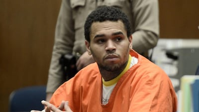 Chris Brown appears in court for a hearing at the Criminal Courts in Los Angeles 9 May, 2014. Reuters