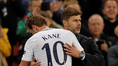 Tottenham Hotspur striker Harry Kane gave manager Mauricio Pochettino plenty to cheer about. Darren Staples / Reuters