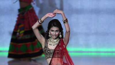 Miss India, Suman Rao performs during the Miss World final. EPA