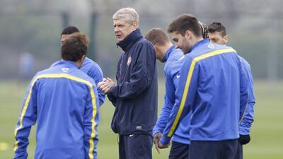 Arsene Wenger's Arsenal side are third in the Premier League with 59 points from 28 matches. Kirsty Wigglesworth / AP