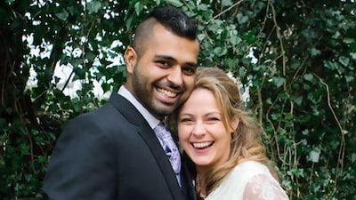 Aoibhlinn Hester-Wyne and Hisham Wyne on their wedding day. Courtesy Zoe Campbell www.zoecampbellphotography.com