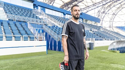 Al Nasr captain and striker Alvaro Negredo. Antonie Robertson / The National