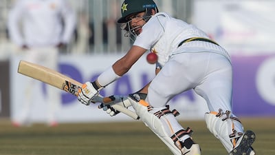 Babar Azam scored an unbeaten century against Sri Lanka at the Pindi Cricket Stadium. AFP