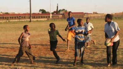 Youngsters train at Soweto Rugby club.