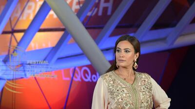 Tunisian actress Hend Sabry attends the screening of 'It Must Be Heaven' at the 18th annual Marrakech International Film Festival, in Marrakech, Morocco, on Wednesday, December 4, 2019. EPA