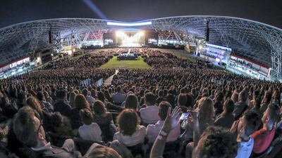 Fans at the concert were treated to hits such as 'Time to Say Goodbye', 'Can't Help Falling in Love,' and 'Nessun Dorma'.