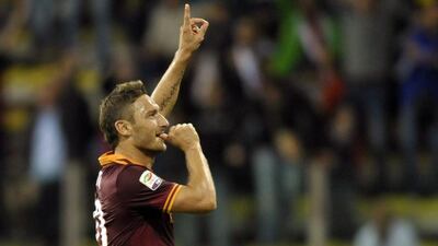Roma's Francesco Totti. AP Photo