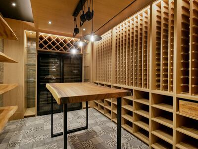 The property comes complete with a spacious wine cellar.