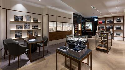 The boutique has been designed by French interiors architect Noé Duchaufour-Lawrance. Courtesy Montblanc