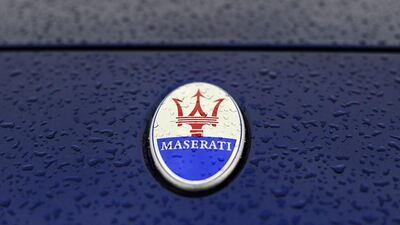 The Maserati logo is seen on a vehicle at the Maserati car plant in Grugliasco. Giorgio Perottino / Reuters