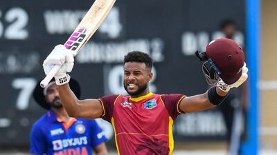 Shai Hope of West Indies scored a century during the second ODI. AFP