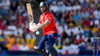 England's Phil Salt hit a 106m six against Australia at the T20 World Cup. AP