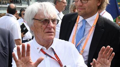 Formula One commercial rights owner Bernie Ecclestone at the Italian Grand Prix Formula One circuit in Monza, Italy, September 4, 2016. Daniel Dal Zennaro / EPA
