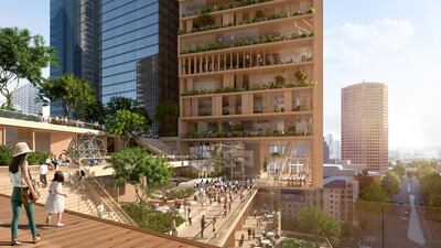 Within the podium there's a marketplace, retail and entertainment spaces and a @BMW experience centre. Courtesy Norm Li