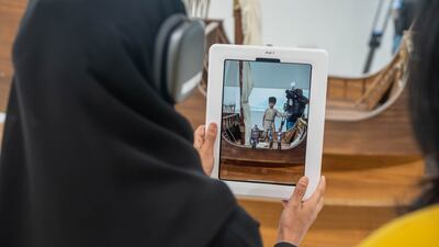 The central character of the AR experience, Ali, was inspired by the 2020 film Khorfakkan. Issa AlKindy for The National