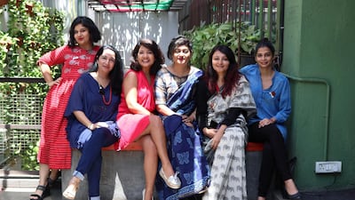 Sukanya Venkatraghavan edited the collection featuring stories by above, from left, Nikita Deshpande, Kiran Manral, Ruchika Roy, Venkatraghavan, Sejal Mehta and Tashan Mehta. Courtesy Nikita Deshpande