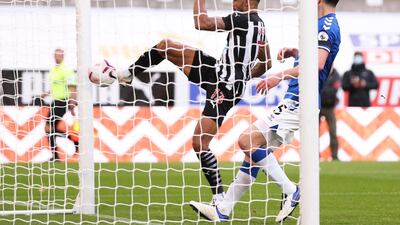 Newcastle's Callum Wilson scores their second goal. Reuters