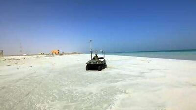 The site on the Abu Dhabi coast where the Emirates Nuclear Energy Corporation intends to have a row of four reactors operating by 2020.