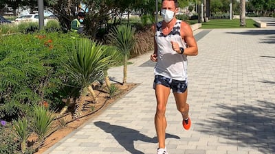 Lee Ryan, captain of Adidas Runners Dubai, shares his tips for running in a face mask. Courtesy Lee Ryan
